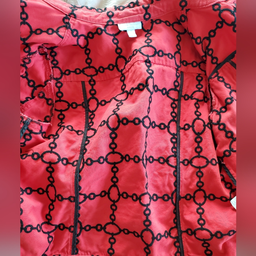 Unique Patterned Jean Jacket - Picture 10 of 10